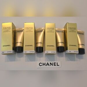 4xCHANEL SUBLIMAGE LA CREME LUMIERE BRIGHTENING CREAM each 5ml,total 20 ml NEW